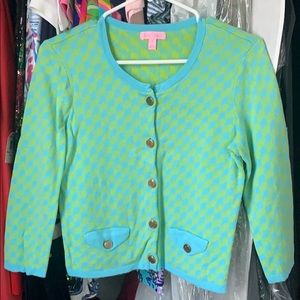 Lilly Pulitzer hounds tooth cardigan